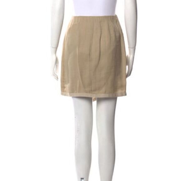 Donna Karan Vintage Neutral Silk Skirt Size M - Picture 3 of 11